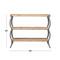 Brown Iron Rustic Console Table, 33" x 39" x 13"